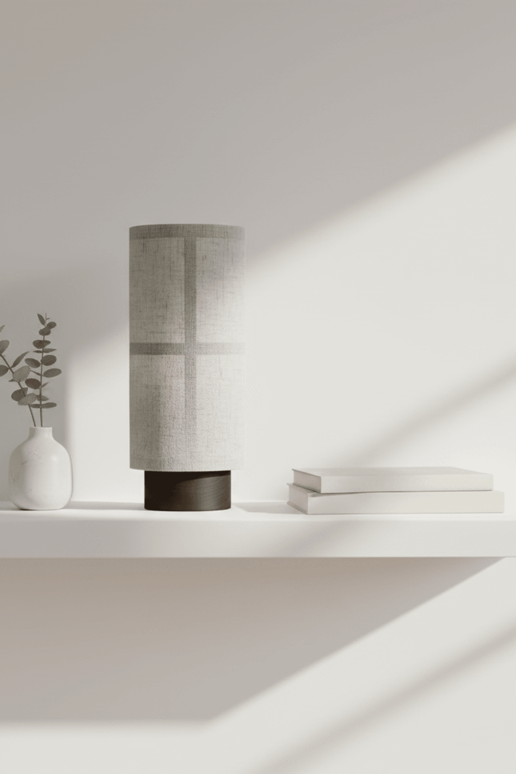 H23 F&w Wabi-Sabi Fabric & Wood Rechargeable Table Lamp