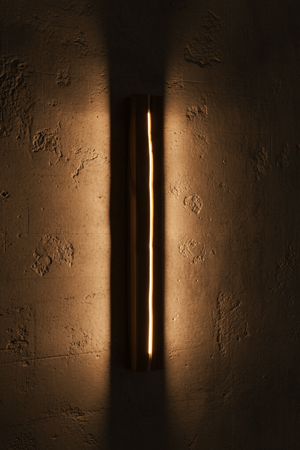 H93 Wooden Crevice Wall Sconce