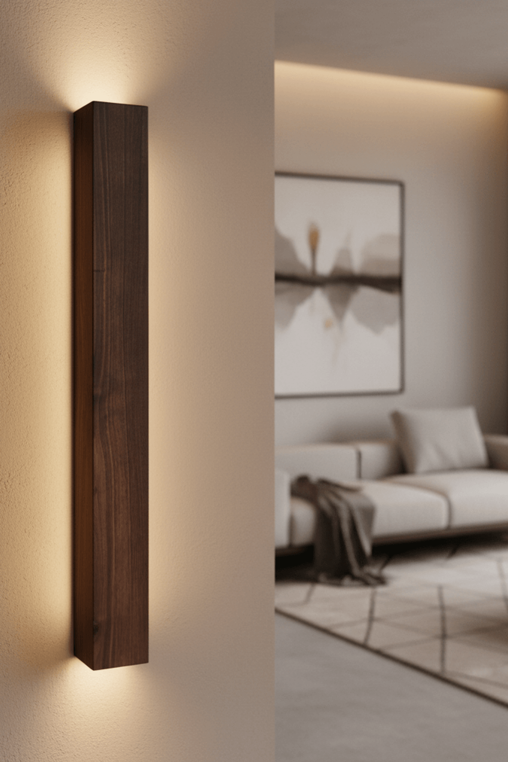 H93 Wooden Wall Sconce