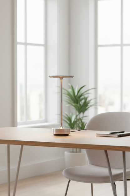 Japanese Ambient Turn - Aluminum USB Rechargeable LED Cordless Table Lamp for Dining Room