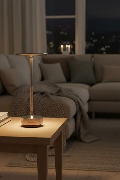Japanese Ambient Turn - Aluminum USB Rechargeable LED Cordless Table Lamp for Dining Room