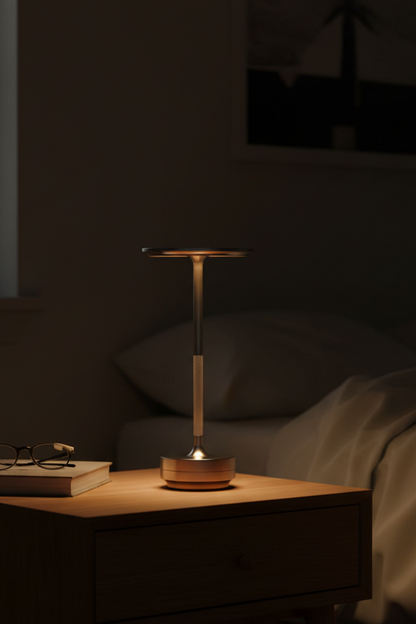 Japanese Ambient Turn - Aluminum USB Rechargeable LED Cordless Table Lamp for Dining Room