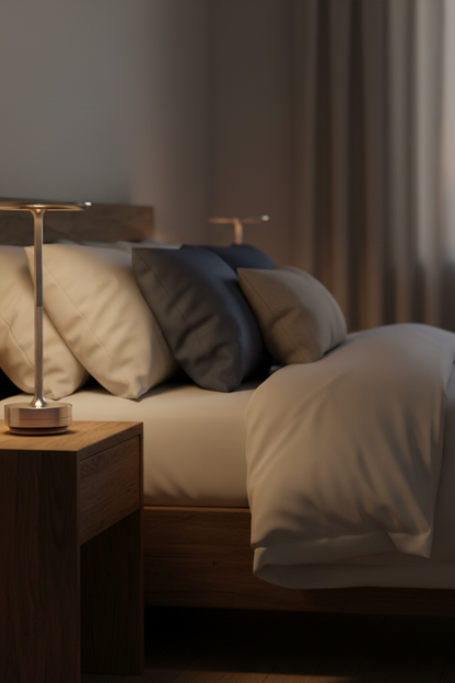 Japanese Ambient Turn - Aluminum USB Rechargeable LED Cordless Table Lamp for Dining Room