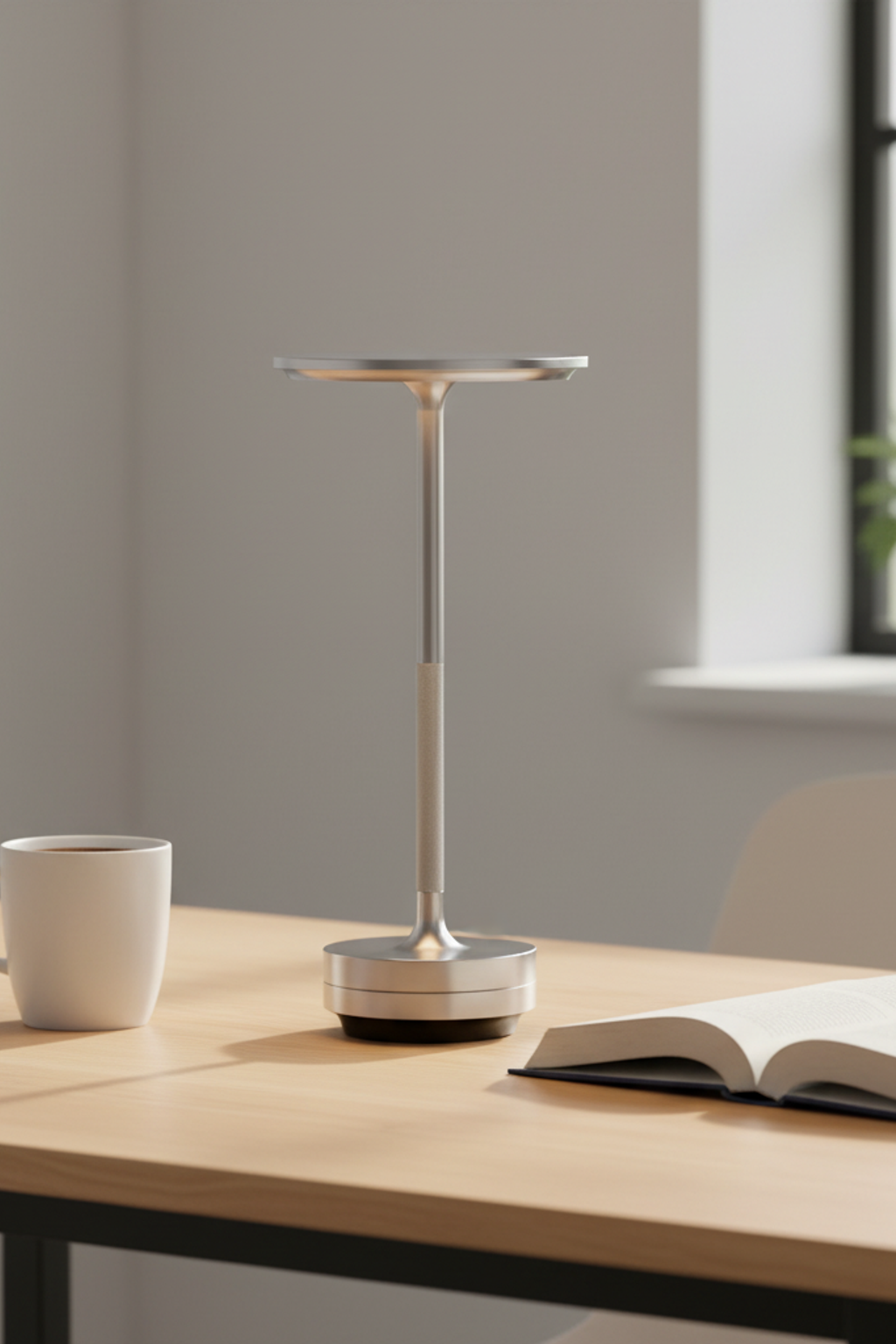 Japanese Ambient Turn - Aluminum USB Rechargeable LED Cordless Table Lamp for Dining Room