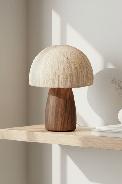 Junko Japanese Handmade Mushroom Table Lamp