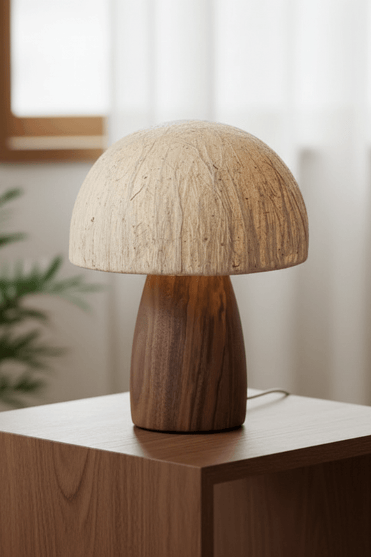 Junko Japanese Handmade Mushroom Table Lamp