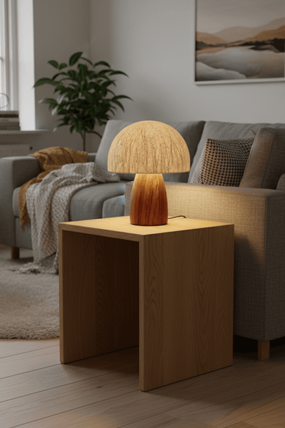 Junko Japanese Handmade Mushroom Table Lamp