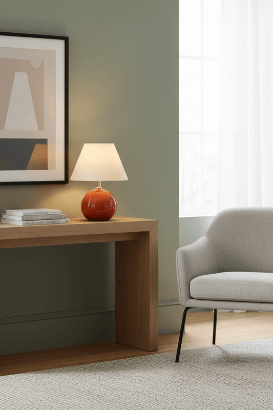 Kayo Cream Ceramic Mushroom Table Lamp