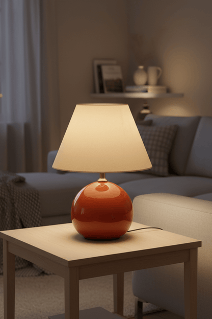 Kayo Cream Ceramic Mushroom Table Lamp