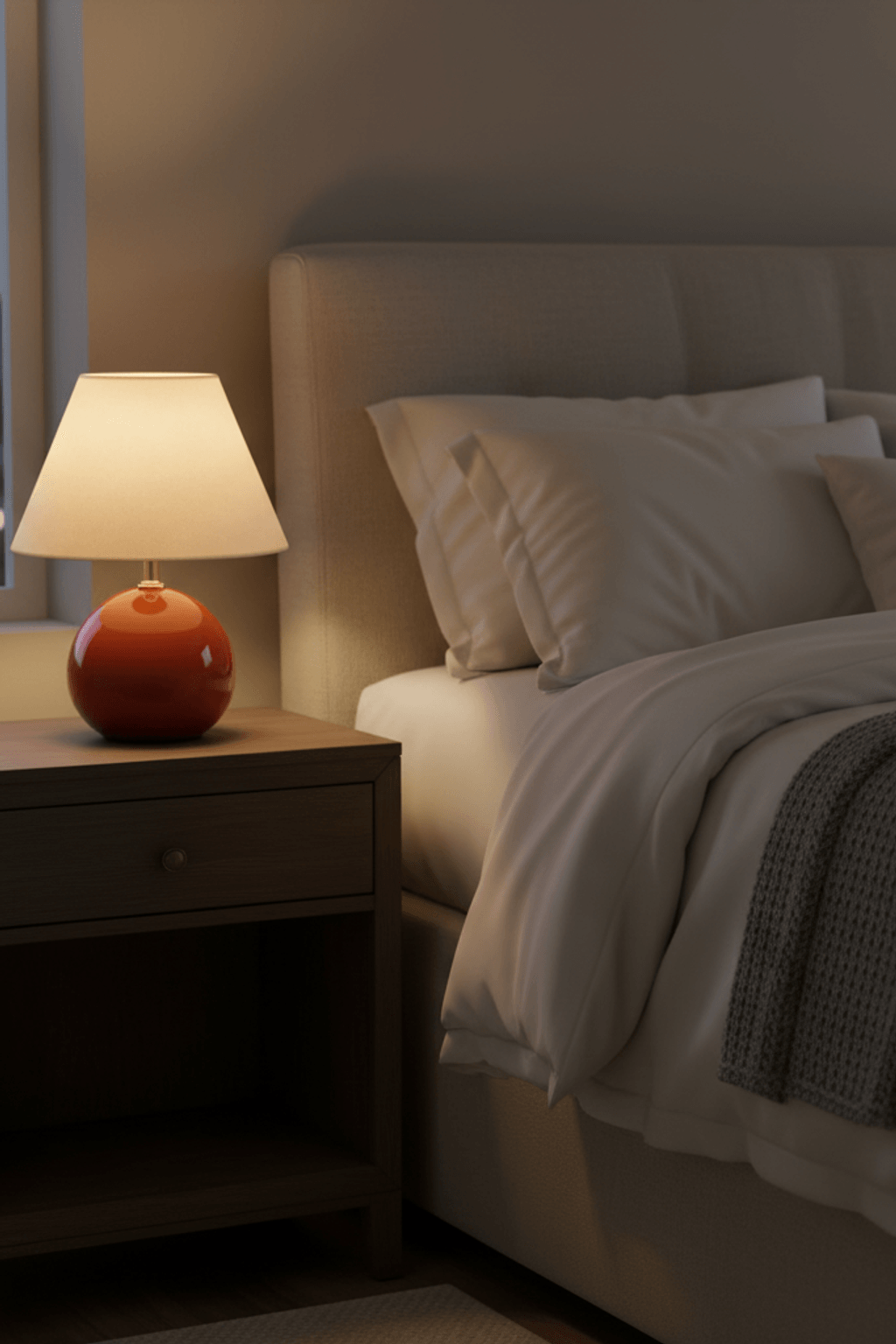 Kayo Cream Ceramic Mushroom Table Lamp
