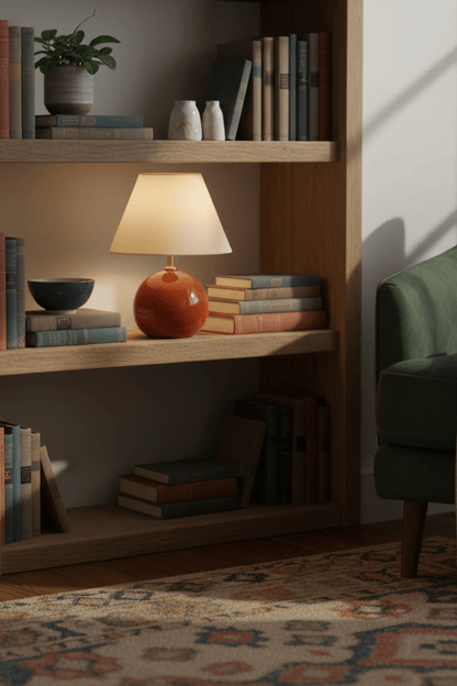 Kayo Cream Ceramic Mushroom Table Lamp