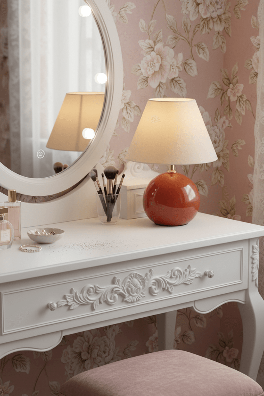 Kayo Cream Ceramic Mushroom Table Lamp