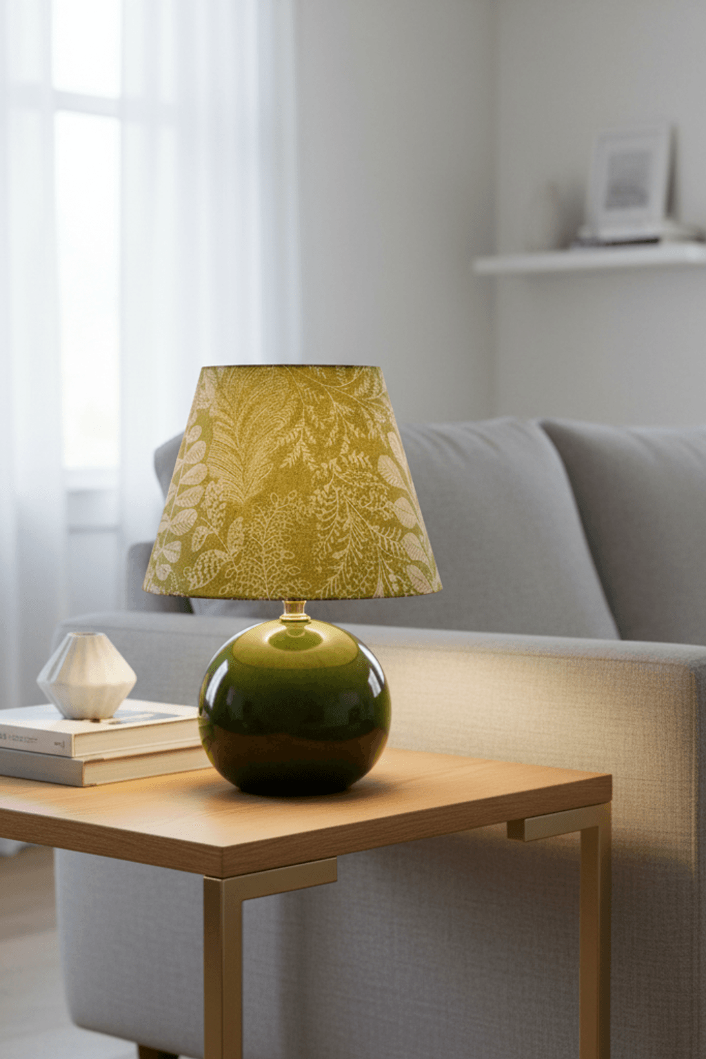 Kayo Moss Ceramic Mushroom Table Lamp