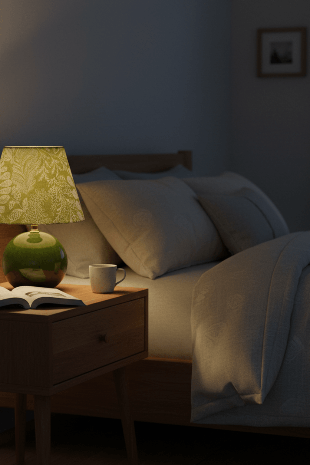 Kayo Moss Ceramic Mushroom Table Lamp