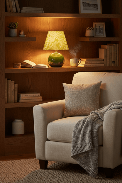 Kayo Moss Ceramic Mushroom Table Lamp