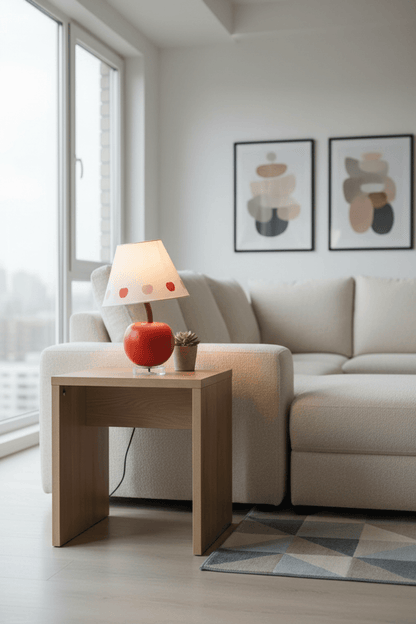 Leaning Apple Table Lamp