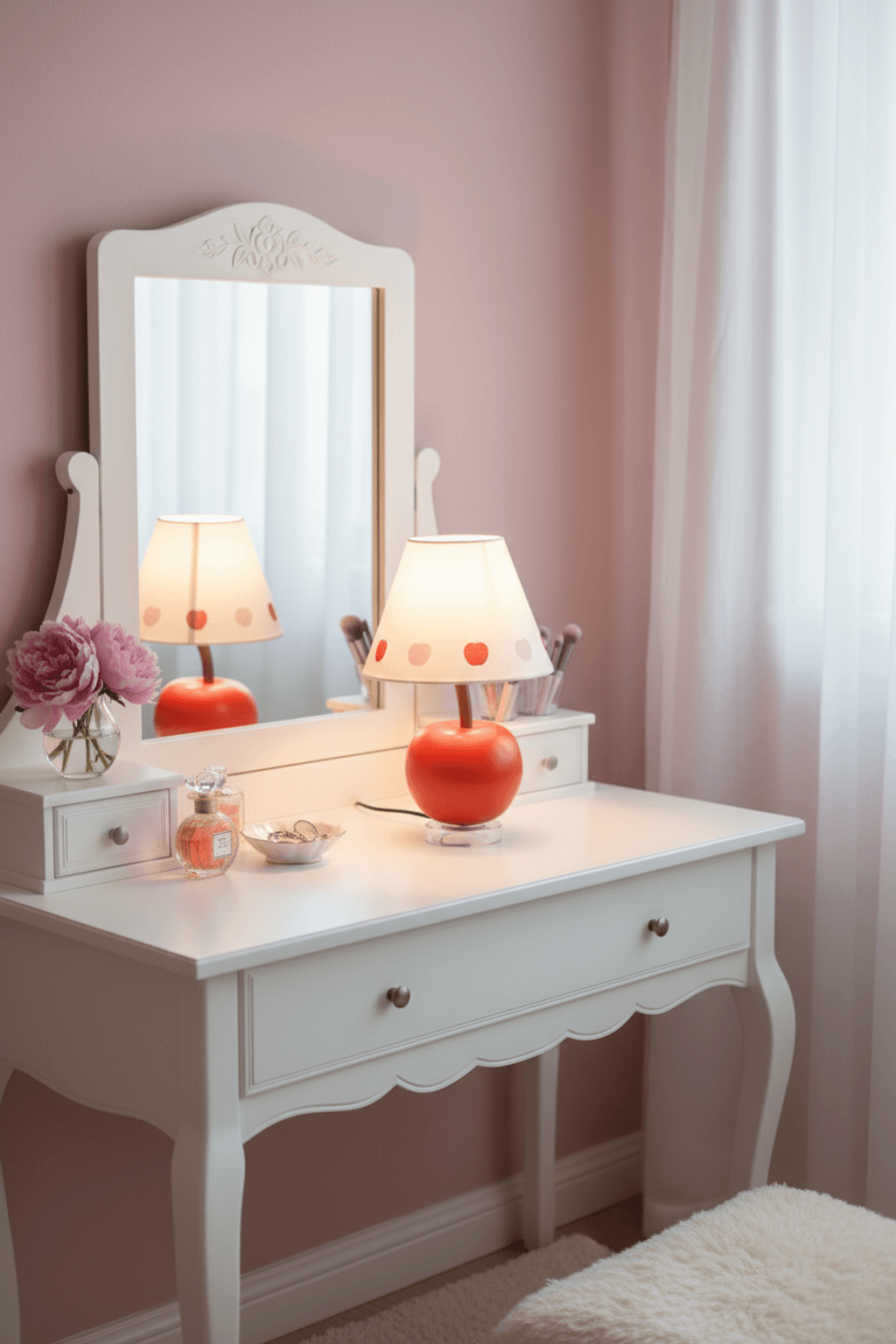 Leaning Apple Table Lamp