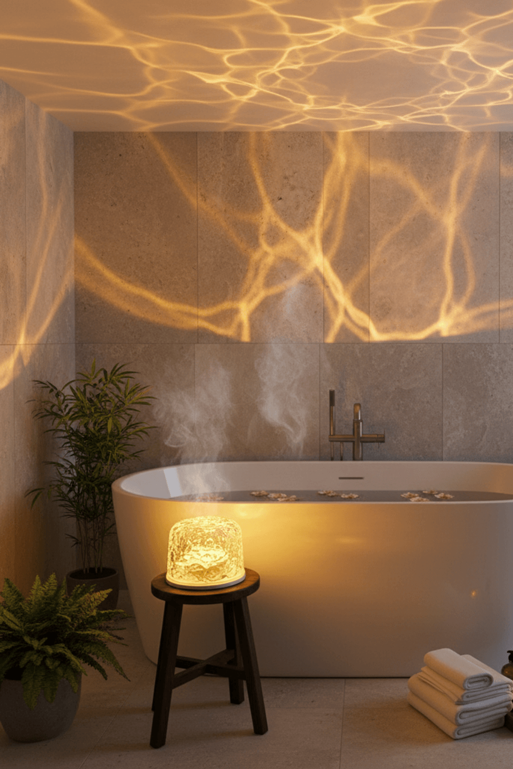 LED Water Ripple Atmosphere Projector Lamp for Living Room