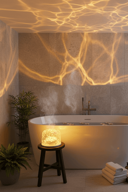 LED Water Ripple Atmosphere Projector Lamp for Living Room