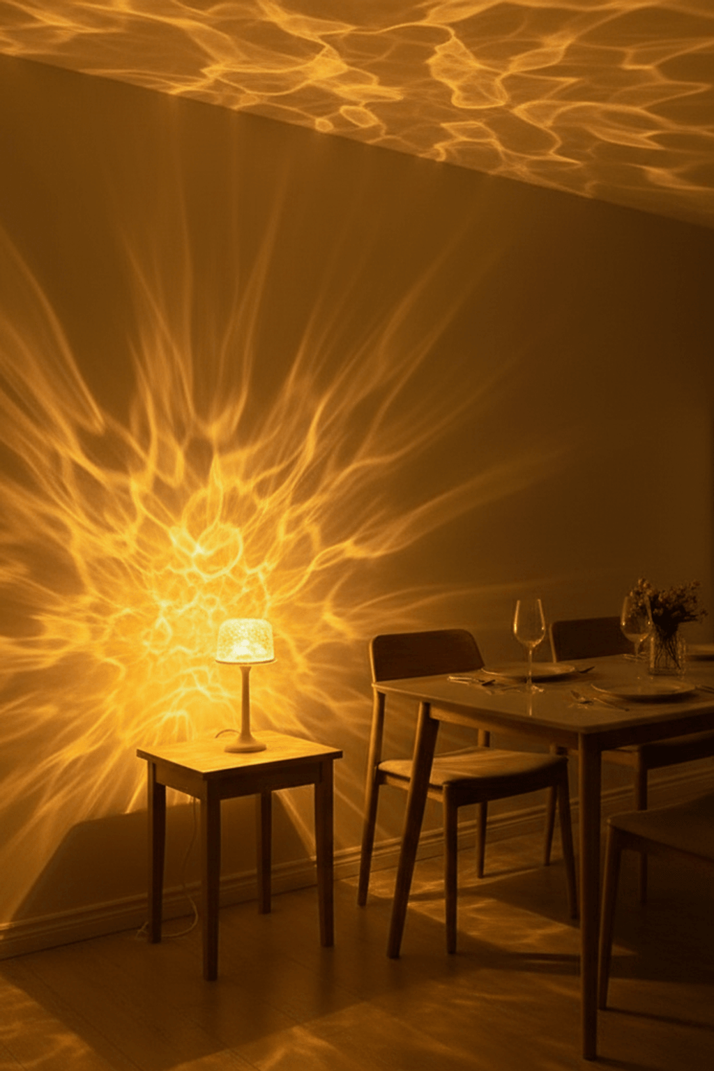 LED Water Ripple Atmosphere Projector Lamp for Living Room