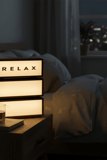 LED Wooden Acrylic Message Night Light for Living Room