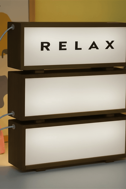 LED Wooden Acrylic Message Night Light for Living Room
