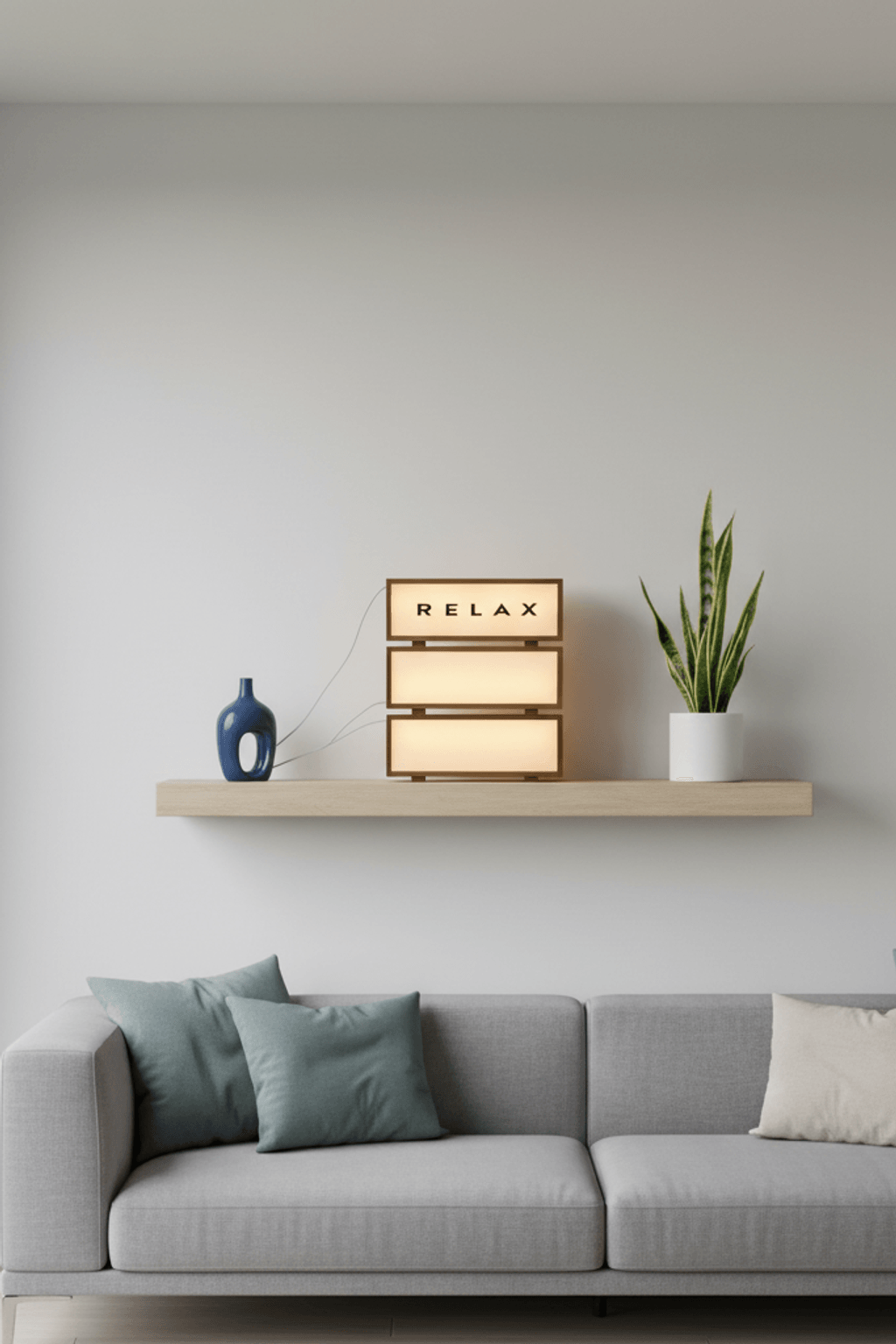 LED Wooden Acrylic Message Night Light for Living Room