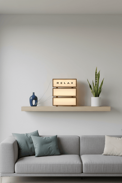 LED Wooden Acrylic Message Night Light for Living Room