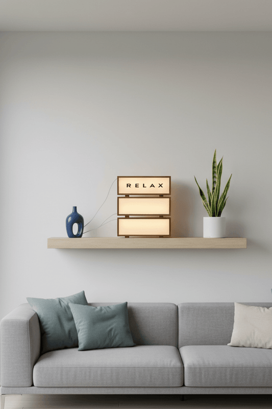 LED Wooden Acrylic Message Night Light for Living Room
