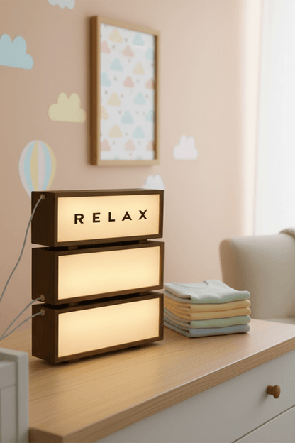 LED Wooden Acrylic Message Night Light for Living Room