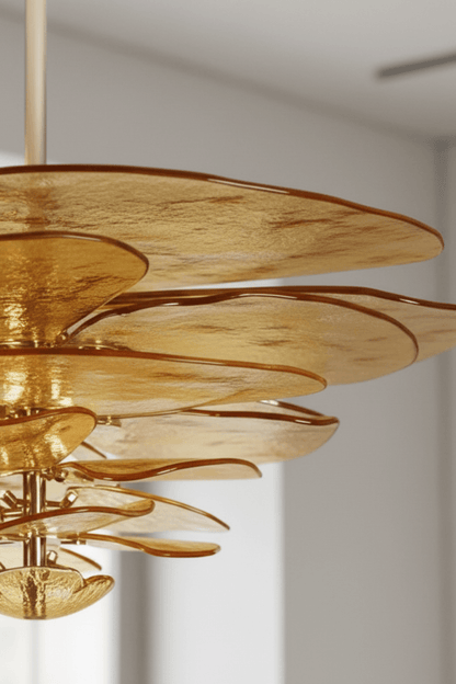 Lilypad Glass Chandelier Pendant Light