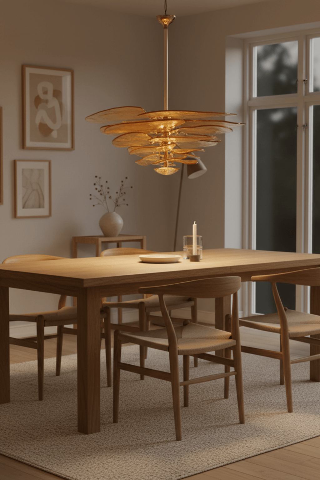 Lilypad Glass Chandelier Pendant Light