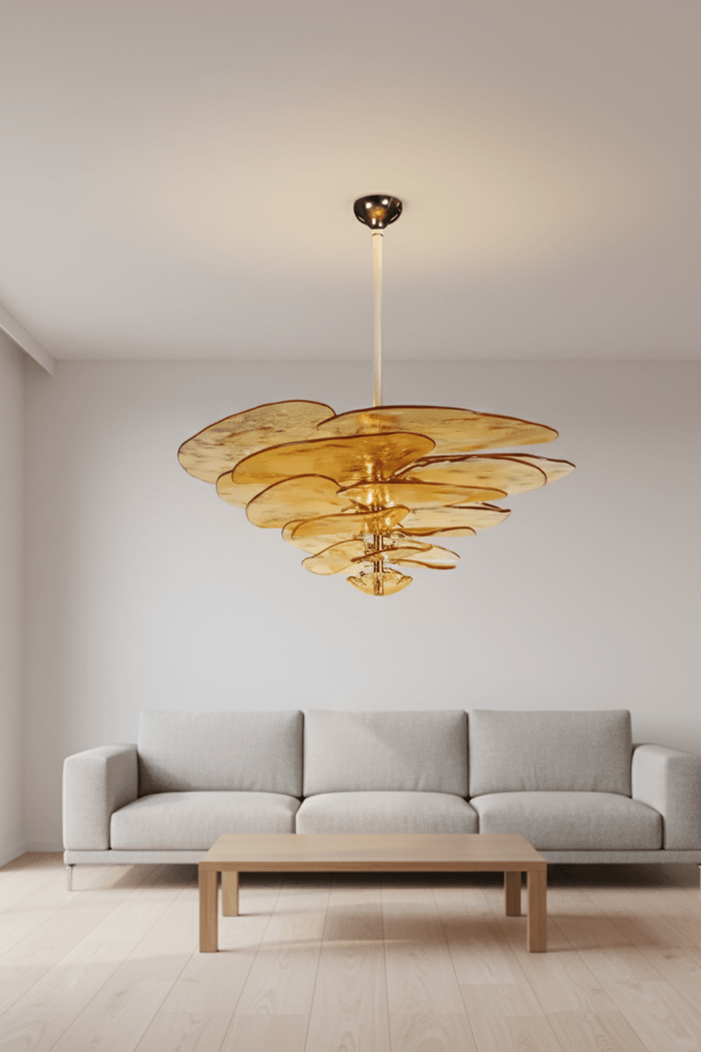 Lilypad Glass Chandelier Pendant Light