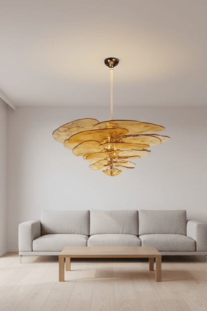 Lilypad Glass Chandelier Pendant Light