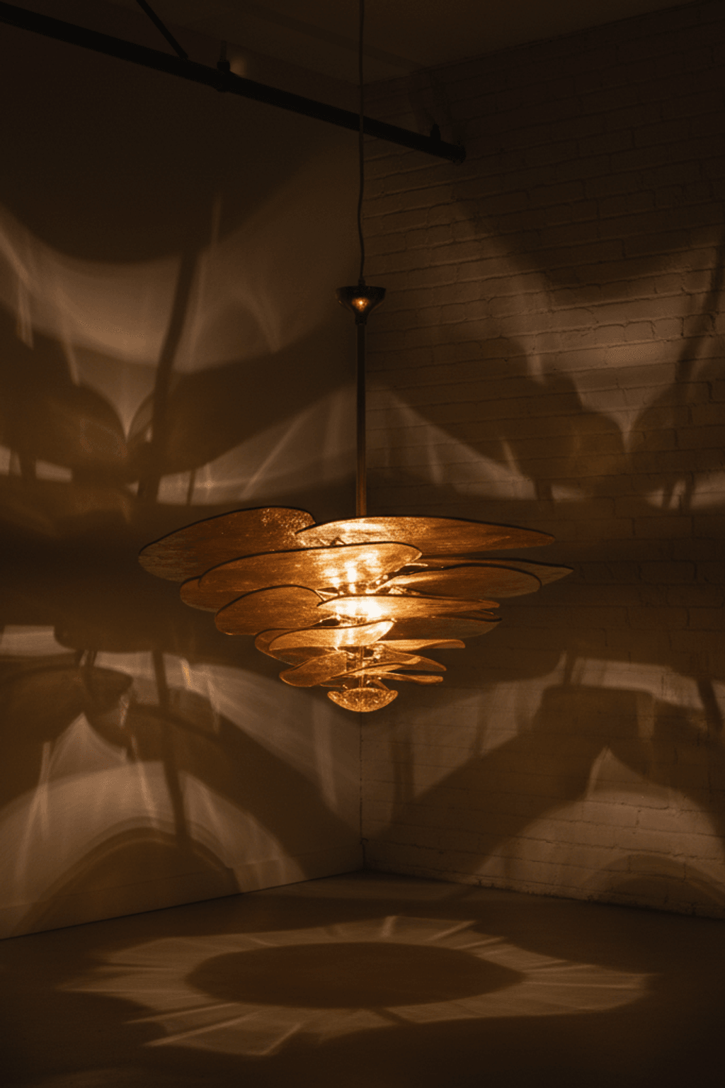 Lilypad Glass Chandelier Pendant Light