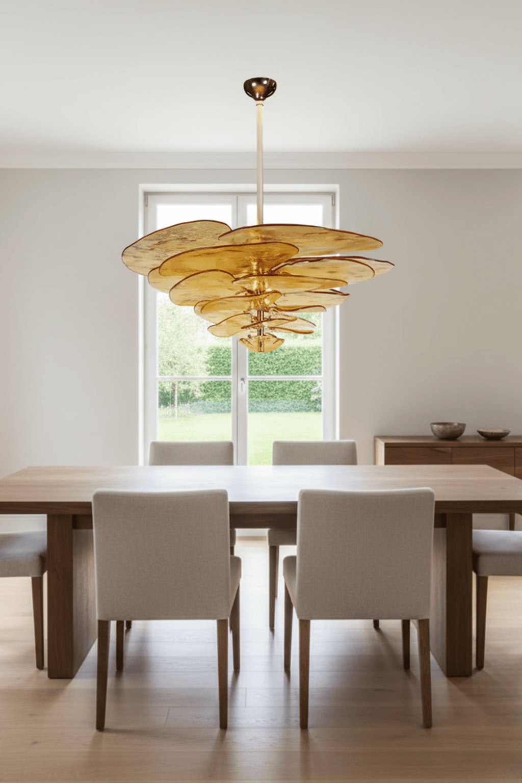 Lilypad Glass Chandelier Pendant Light