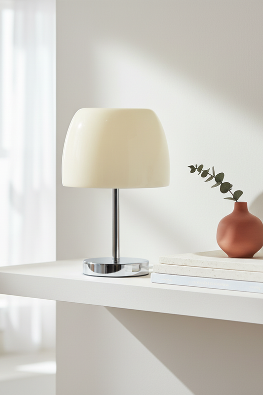 Lumiere Glass Table Lamp - Round Base