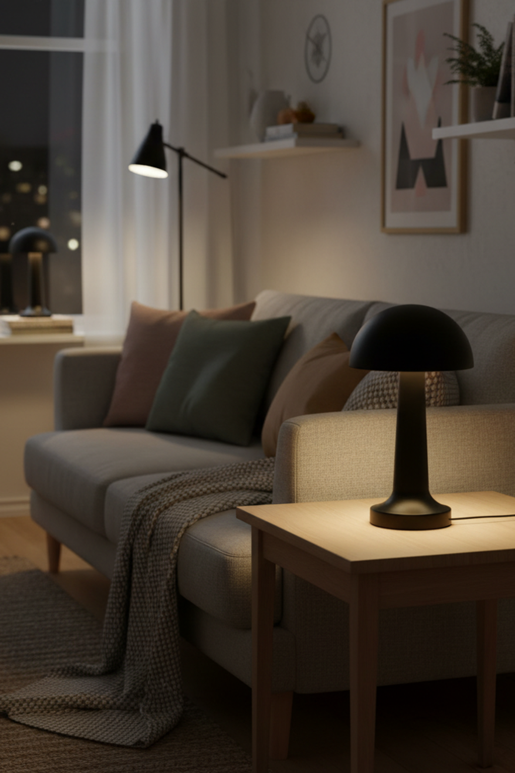 Mini Mushroom Cocktail Table Lamp