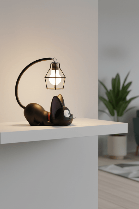 Mini Resin Cat LED Night Lamp for Bedroom