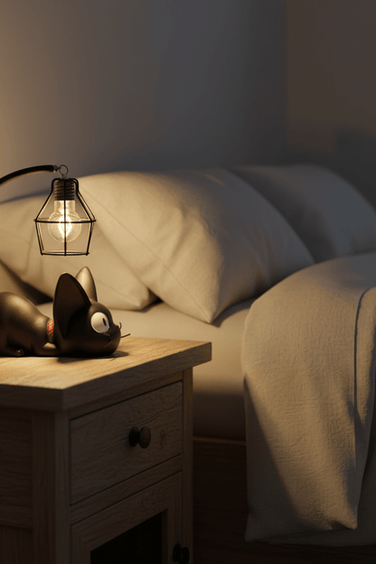 Mini Resin Cat LED Night Lamp for Bedroom