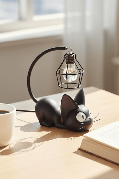 Mini Resin Cat LED Night Lamp for Bedroom