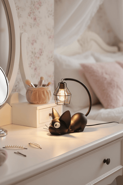 Mini Resin Cat LED Night Lamp for Bedroom