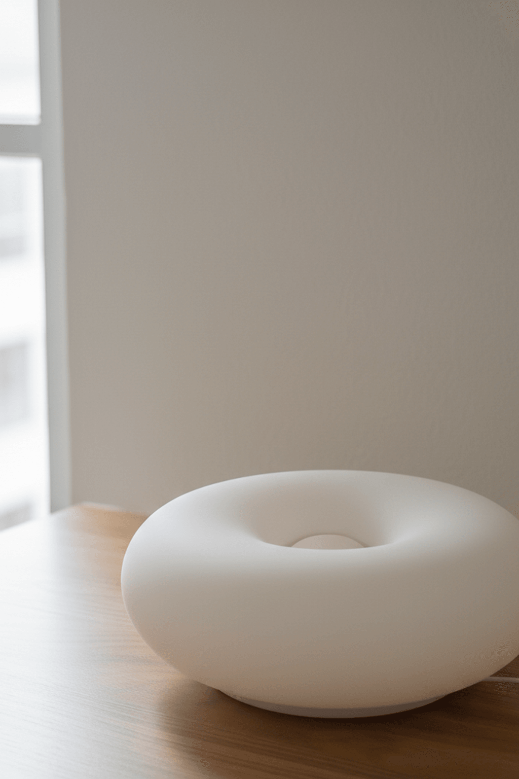 Modern Bauhaus Donut Touch & Remote Control Table Lamp for Living Room