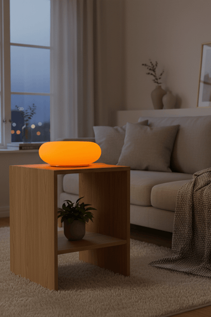 Modern Bauhaus Donut Touch & Remote Control Table Lamp for Living Room