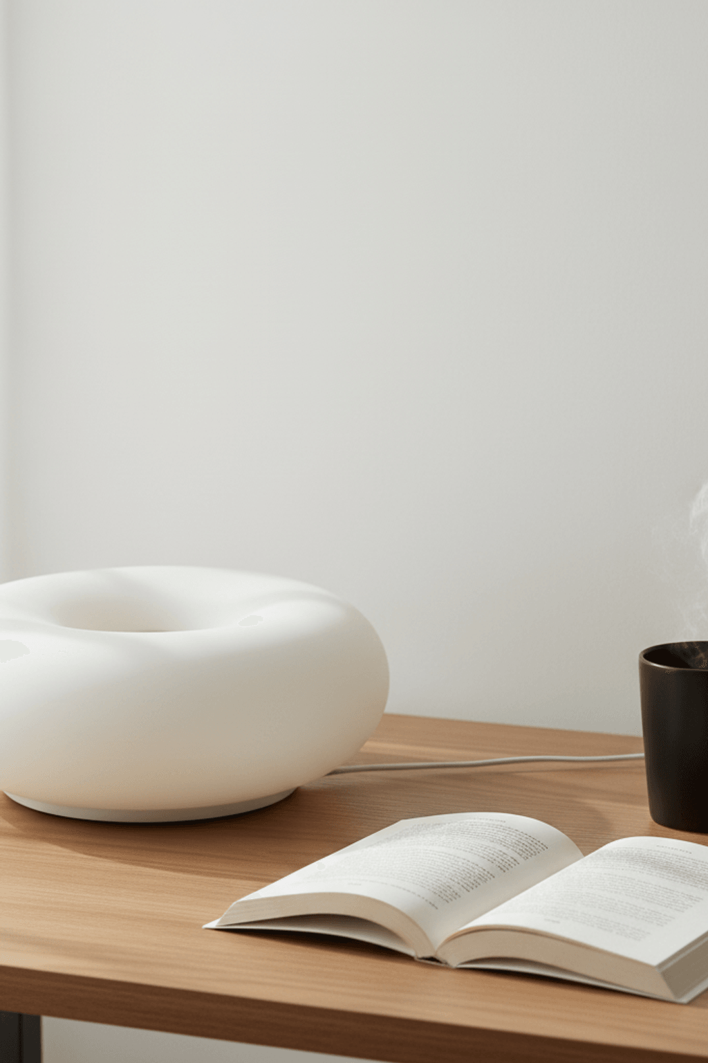 Modern Bauhaus Donut Touch & Remote Control Table Lamp for Living Room