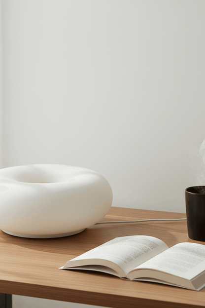 Modern Bauhaus Donut Touch & Remote Control Table Lamp for Living Room