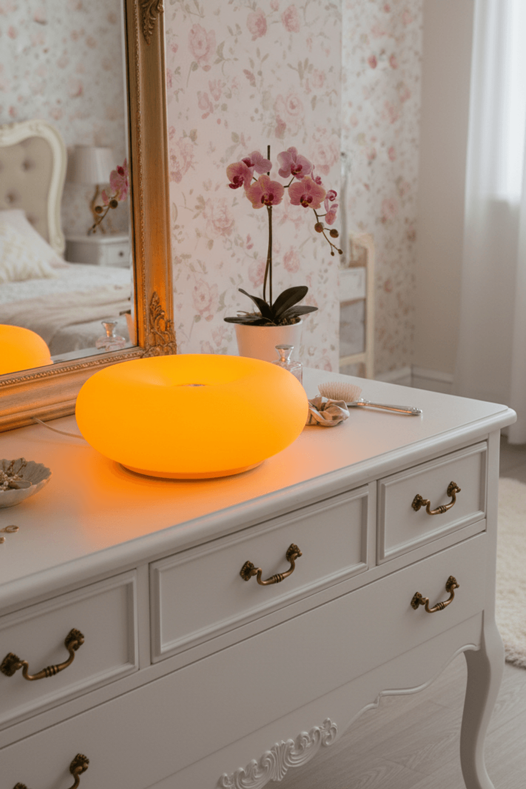 Modern Bauhaus Donut Touch & Remote Control Table Lamp for Living Room