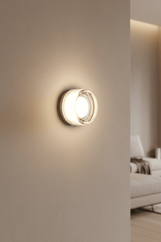 Modern Round 3-Color LED Wall Sconce for Living Room