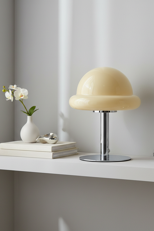 Mr Hat Mushroom Glass Table Lamp