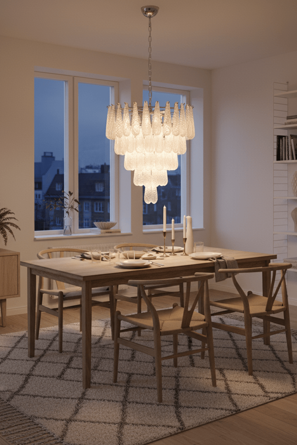 Murano Drop Chandelier Pendant Light